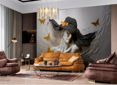 Sofagarnitur 3+1+1 Sitzer Set Design Sofa Polster Couchen Modern 3 tlg